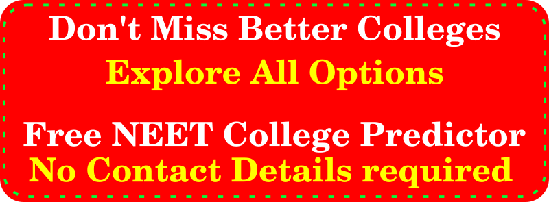 Free NEET college predictor without registration or contact details 