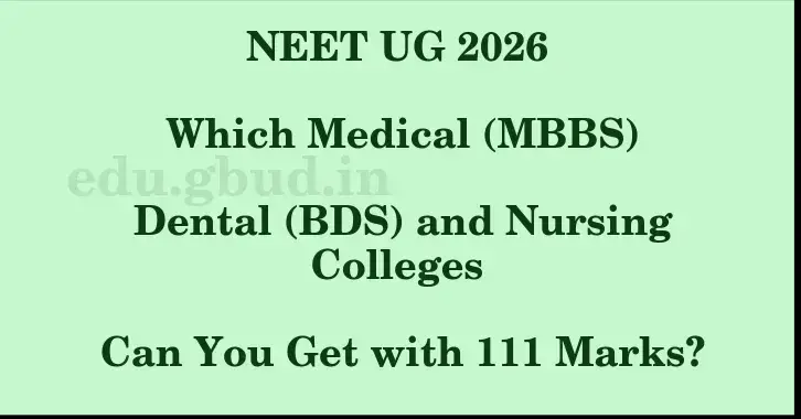 This image shows the estimated Rank for the neet ug mark 111 graphically