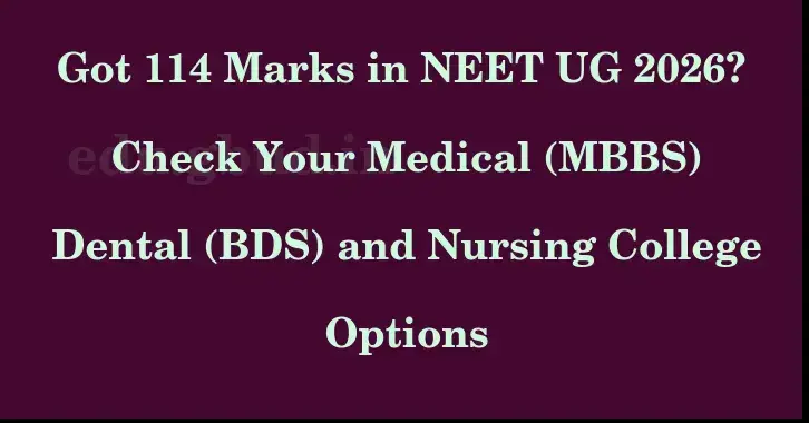 This image shows the estimated Rank for the neet ug mark 114 graphically