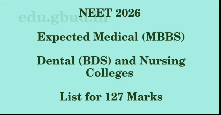 This image shows the estimated Rank for the neet ug mark 127 graphically