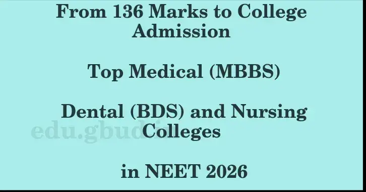 This image shows the estimated Rank for the neet ug mark 136 graphically