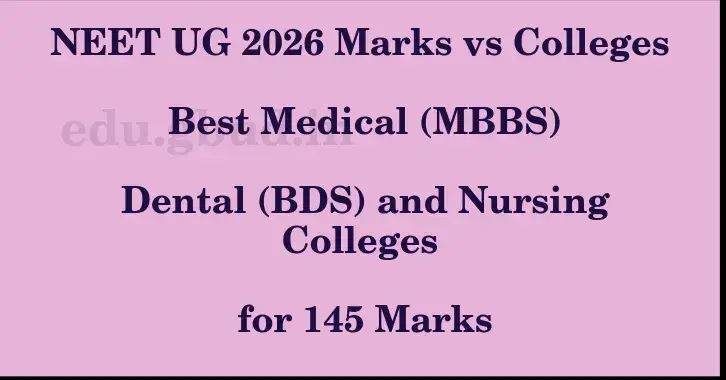 This image shows the estimated Rank for the neet ug mark 145 graphically
