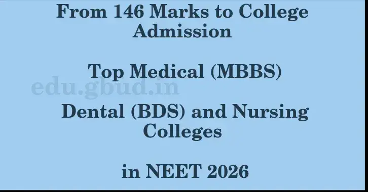 This image shows the estimated Rank for the neet ug mark 146 graphically