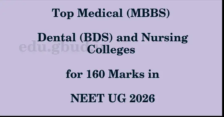 This image shows the estimated Rank for the neet ug mark 160 graphically
