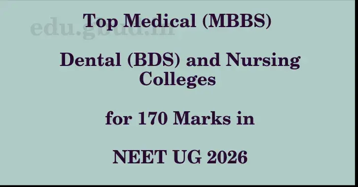 This image shows the estimated Rank for the neet ug mark 170 graphically