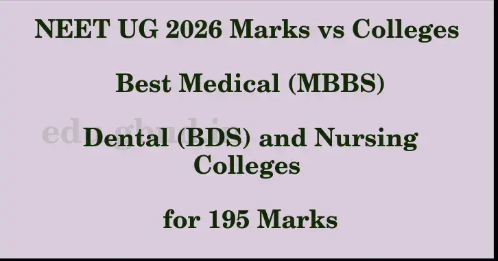 This image shows the estimated Rank for the neet ug mark 195 graphically