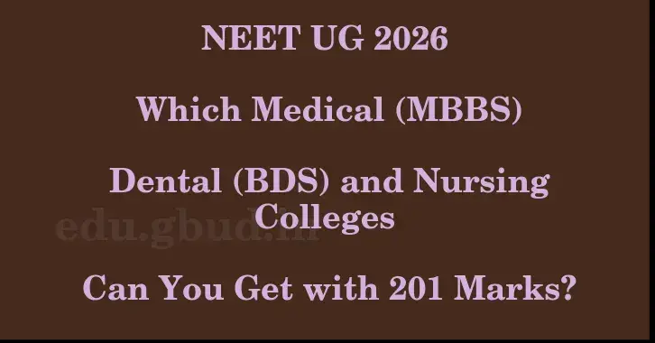 This image shows the estimated Rank for the neet ug mark 201 graphically