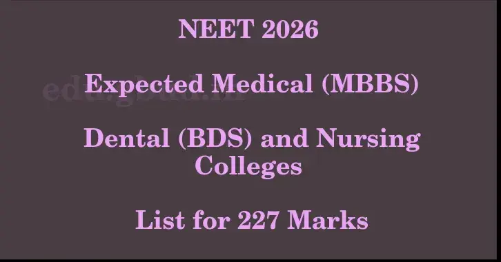 This image shows the estimated Rank for the neet ug mark 227 graphically