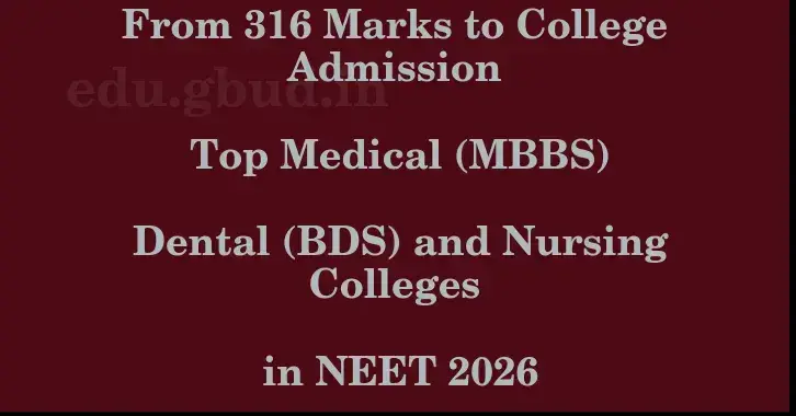 This image shows the estimated Rank for the neet ug mark 316 graphically