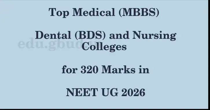 This image shows the estimated Rank for the neet ug mark 320 graphically