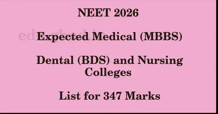 This image shows the estimated Rank for the neet ug mark 347 graphically