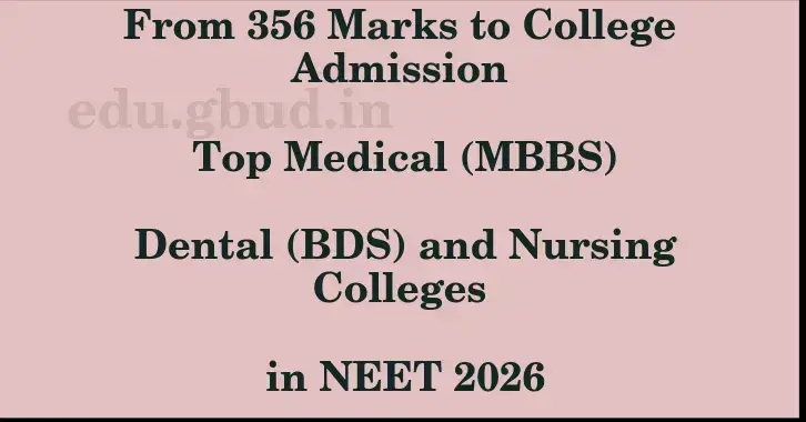 This image shows the estimated Rank for the neet ug mark 356 graphically