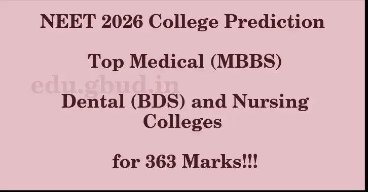 This image shows the estimated Rank for the neet ug mark 363 graphically