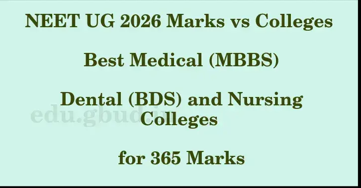 This image shows the estimated Rank for the neet ug mark 365 graphically