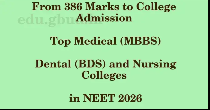 This image shows the estimated Rank for the neet ug mark 386 graphically