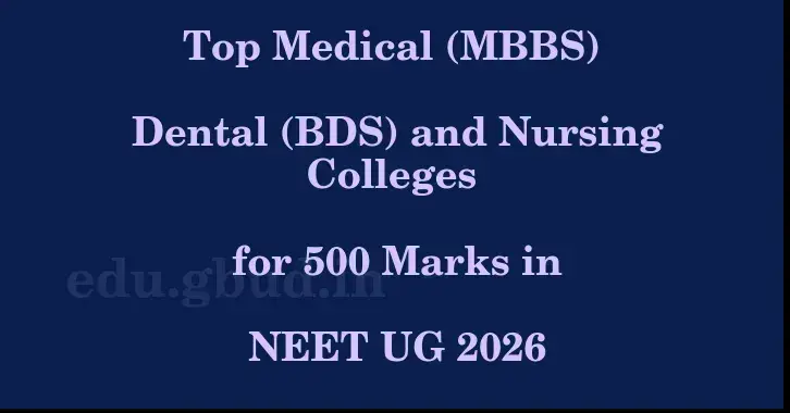 This image shows the estimated Rank for the neet ug mark 500 graphically