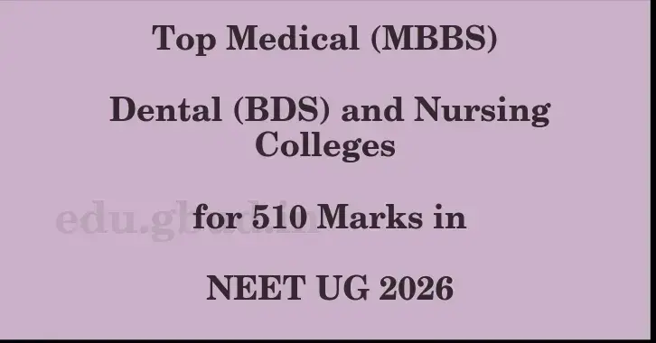 This image shows the estimated Rank for the neet ug mark 510 graphically