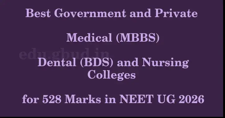 This image shows the estimated Rank for the neet ug mark 528 graphically