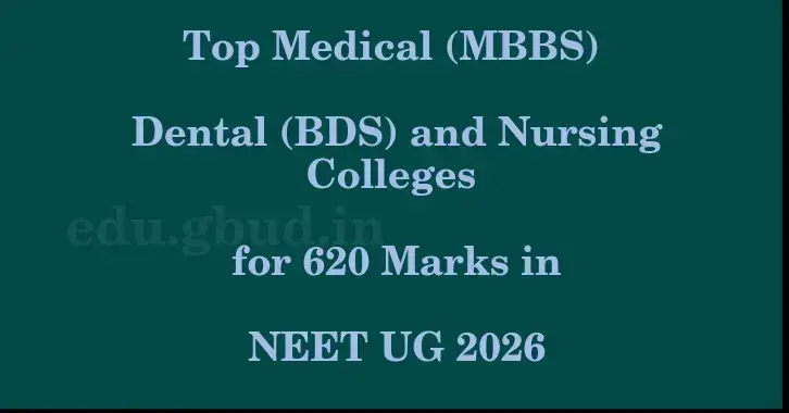 This image shows the estimated Rank for the neet ug mark 620 graphically