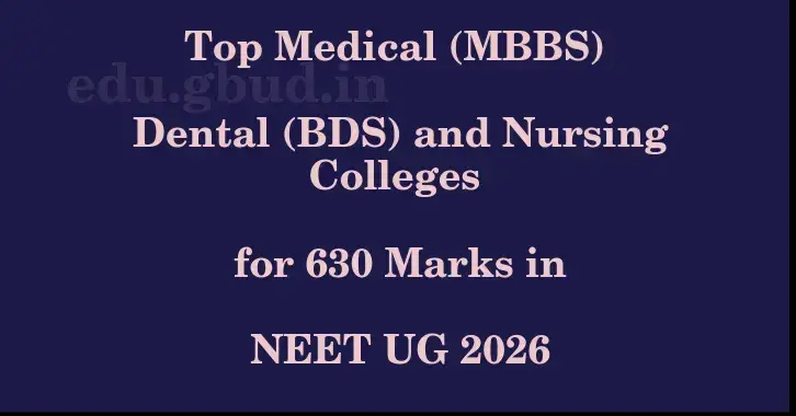 This image shows the estimated Rank for the neet ug mark 630 graphically