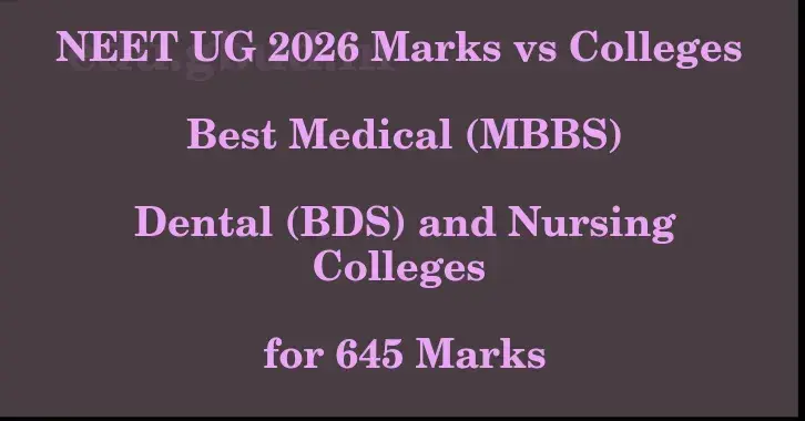 This image shows the estimated Rank for the neet ug mark 645 graphically