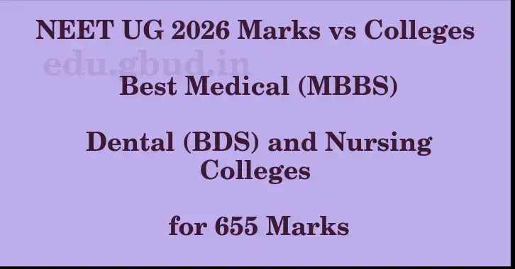 This image shows the estimated Rank for the neet ug mark 655 graphically
