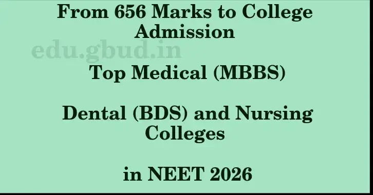 This image shows the estimated Rank for the neet ug mark 656 graphically