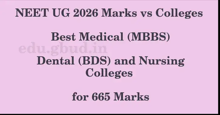 This image shows the estimated Rank for the neet ug mark 665 graphically