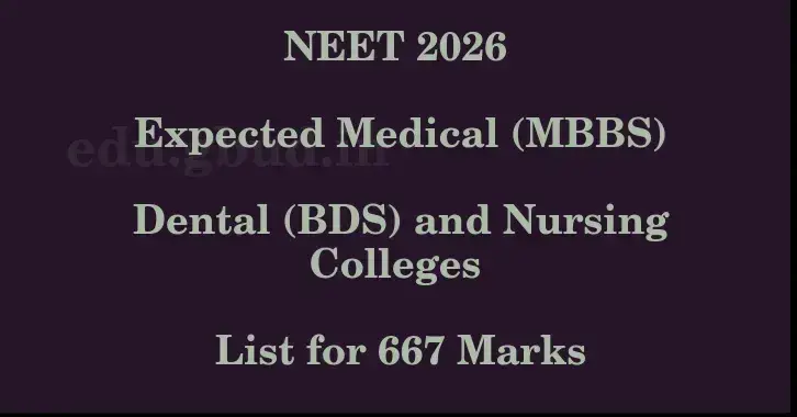 This image shows the estimated Rank for the neet ug mark 667 graphically