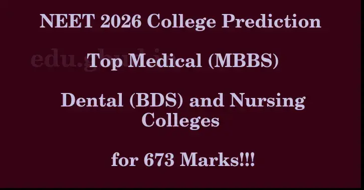 This image shows the estimated Rank for the neet ug mark 673 graphically